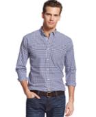 Tommy Hilfiger Men's Long-sleeve Twain Check Classic Fit Shirt