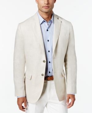 Tasso Elba Men's Linen 2-button Blazer, Created For Macy's