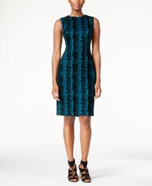 Calvin Klein Snake-print Sheath Dress