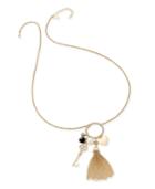 Thalia Sodi Gold-tone Imitation Pearl Tassel Pendant Necklace, Only At Macy's