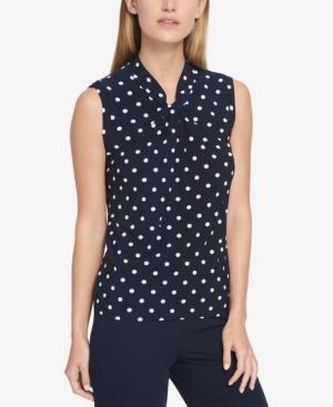 Tommy Hilfiger Printed Twist-neck Top