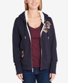 Tommy Hilfiger Embroidered Fleece-lined Hoodie, Created For Macy's