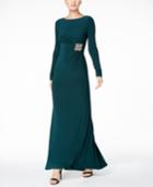 Vince Camuto Beaded Empire-waist Gown