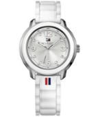 Tommy Hilfiger Women's White Silicone Strap Watch 36mm 1781418