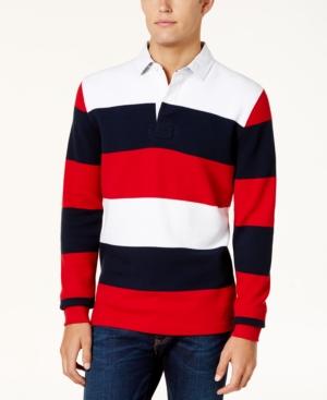 Tommy Hilfiger Men's Striped Rugby Shirt