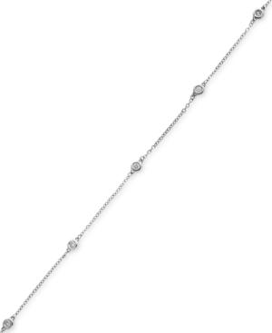 Pave Classica By Effy Diamond Bezel Station Bracelet (1/6 Ct. T.w.) In 14k White Gold
