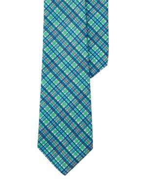 Lauren Ralph Lauren Men's Shirting Green/pink Plaid Tie