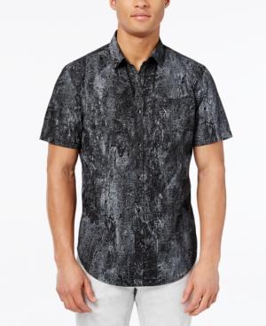 Inc International Concepts Men's Jetsam Abstract-print Short-sleeve Shirt, Only At Macy's