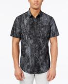 Inc International Concepts Men's Jetsam Abstract-print Short-sleeve Shirt, Only At Macy's