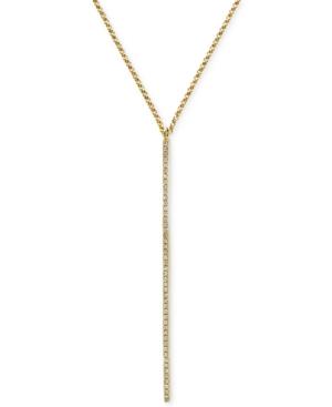 Geo By Effy Diamond Lariat Necklace (1/8 Ct. T.w.) In 14k Gold