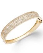 D'oro By Effy Diamond Crossover Bangle Bracelet In 14k Gold (1 Ct. T.w.)
