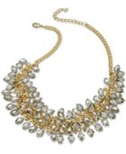 Abs By Allen Schwartz Necklace, Gold-tone Shaky Beaded Frontal Necklace