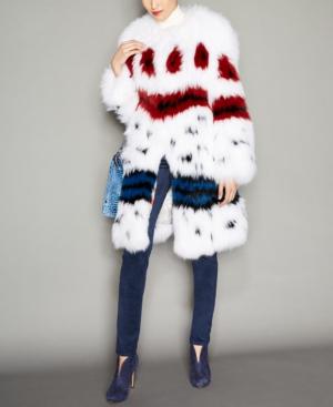 The Fur Vault Printed Fox Fur Coat