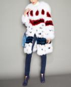 The Fur Vault Printed Fox Fur Coat