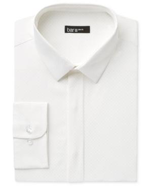 Bar Iii Men's Slim-fit White Dot-print Dress Shirt, Only At Macy's