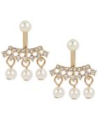 M. Haskell For Inc International Concepts Imitation Pearl And Crystal Earring Jackets, Only At Macy's