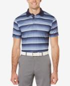 Pga Tour Men's Stacked Stripe Performance Polo