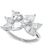 Arabella Swarovski Zirconia Cluster Ring In Sterling Silver