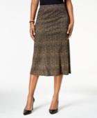 Ny Collection Floral-print Midi Skirt