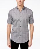 Alfani Black Men's Dalton Texture-print Short-sleeve Shirt, Only At Macy's