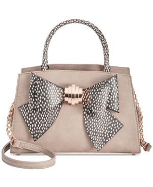 Betsey Johnson Removable Bow Medium Satchel