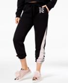 Material Girl Active Juniors' Love Striped Sweatpants, Created For Macy's