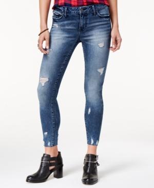 Celebrity Pink Juniors' Destructed Skinny Ankle Jeans