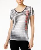 Tommy Hilfiger Striped Logo T-shirt, Only At Macy's