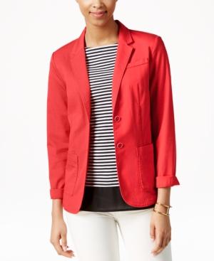 Tommy Hilfiger Two-button Blazer, Only At Macy's