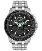 Citizen Men's Analog-digital Chronograph Skyhawk A-t Stainless Steel Bracelet Watch 47mm Jy8051-59e