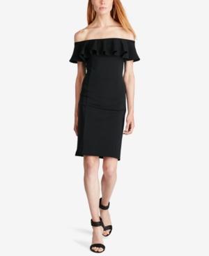 Polo Ralph Lauren Ruffled Off-the-shoulder Dress