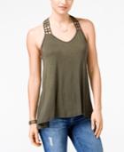 American Rag Crocheted-back High-low Tank Top, Only At Macy's