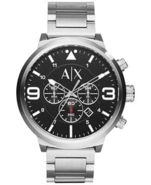 Ax Armani Exchange Men's Chronograph Stainless Steel Bracelet Watch 49mm Ax1369