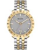 Bulova Accutron Ii Men's Moonview Two-tone Stainless Steel Bracelet Watch 42mm 98b216