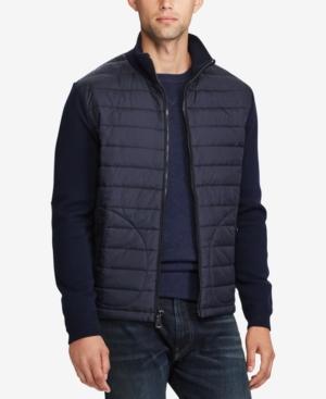 Polo Ralph Lauren Men's Paneled Merino Wool Full-zip Sweater