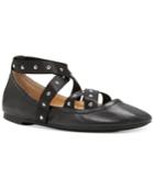 Jessica Simpson Nariah Embellished Crisscross Flats Women's Shoes