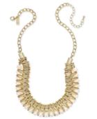 Inc International Concepts Gold-tone Multi-ring Beaded Statement Necklace, Only At Macy's