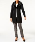 Charter Club Faux-fur-collar Long Cardigan, Created For Macy's