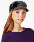 Nine West Menswear Flower Tailored Wool Newsboy