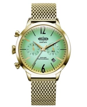 Welder Women's Gold-tone Stainless Steel Mesh Bracelet Watch 38mm