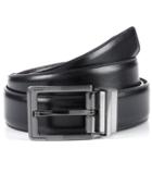 Perry Ellis Men's Big And Tall Reversible Leather Dress Belt