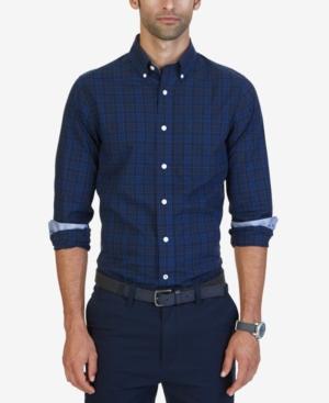 Nautica Men's Classic-fit Estate Plaid Button-down Shirt