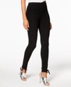 The Edit By Seventeen Juniors' Cotton Lace-up Skinny Pants, Created For Macy's