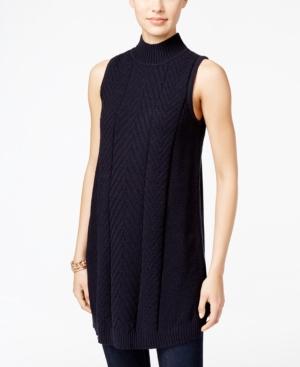 Style & Co. Mock-neck Tunic Sweater, Only At Macy's
