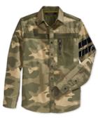 Sean John Men's Long-sleeve Camo-print Flight Shirt