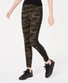 Freshman By Rdg Juniors' Printed Shine-striped Leggings