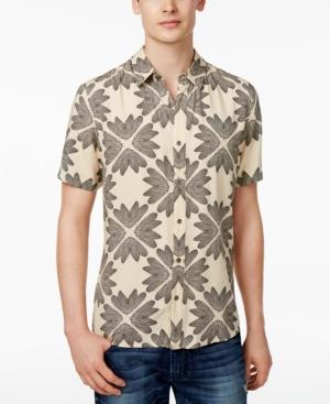 Guess Men's Wing Geo-print Cotton Shirt