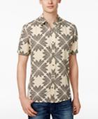 Guess Men's Wing Geo-print Cotton Shirt