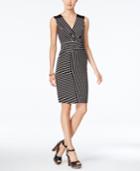 Tommy Hilfiger Striped Wrap Sheath Dress, Macy's Exclusive