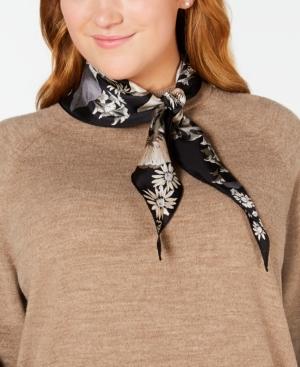 Echo Mumbai Floral Silk Diamond Scarf